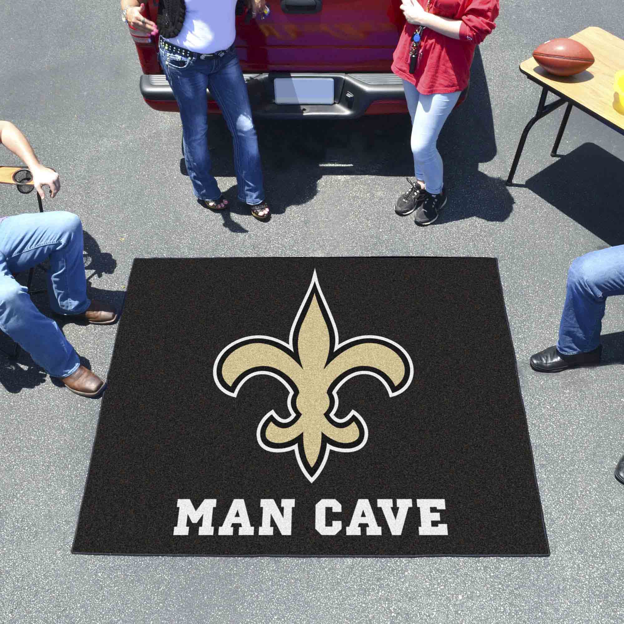 New Orleans Saints Man Cave Tailgater Rug - 5ft. x 6ft. - New Orleans Saints