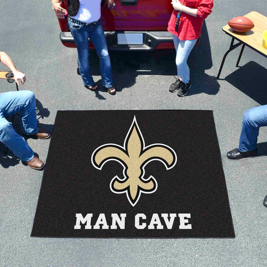 New Orleans Saints Man Cave Tailgater Rug - 5ft. x 6ft. - New Orleans Saints
