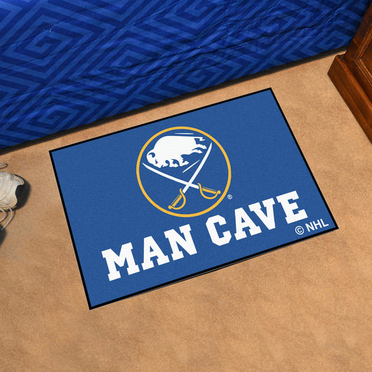 Buffalo Sabres Man Cave Starter Mat Accent Rug - 19in. x 30in. - Buffalo Sabres