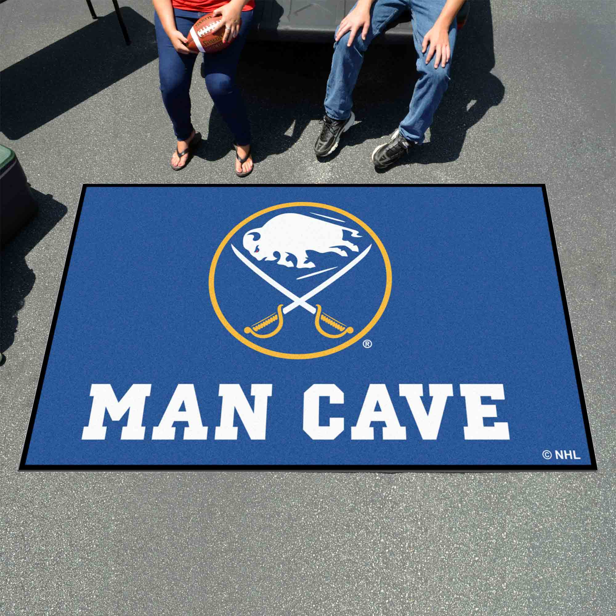 Buffalo Sabres Man Cave Ulti-Mat Rug - 5ft. x 8ft. - Buffalo Sabres