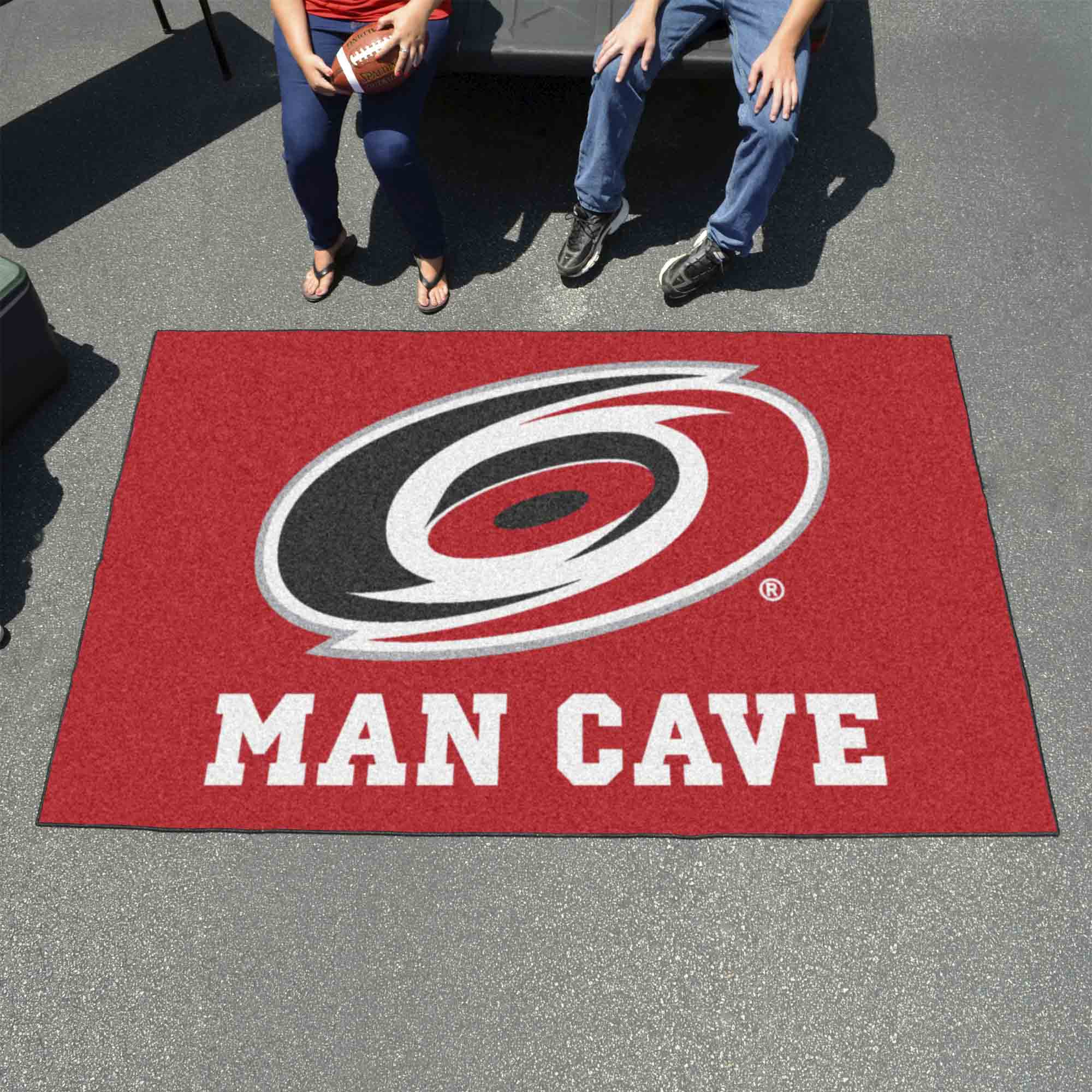 Carolina Hurricanes Man Cave Ulti-Mat Rug - 5ft. x 8ft. - Carolina Hurricanes
