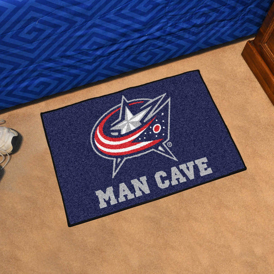 Columbus Blue Jackets Man Cave Starter Mat Accent Rug - 19in. x 30in. - Columbus Blue Jackets