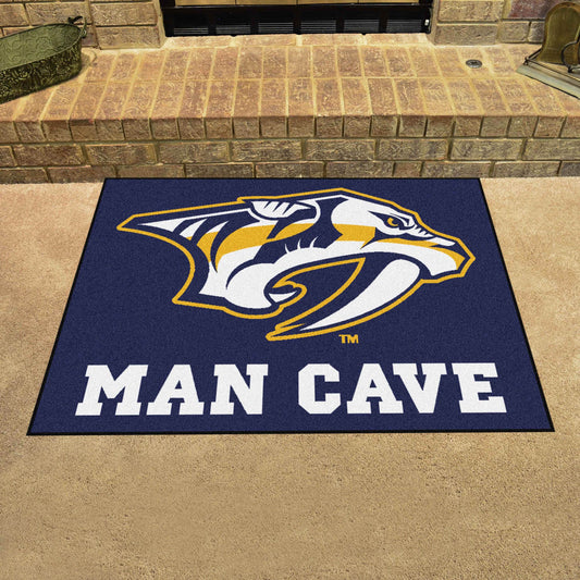 Nashville Predators Man Cave All-Star Rug - 34 in. x 42.5 in. - Nashville Predators