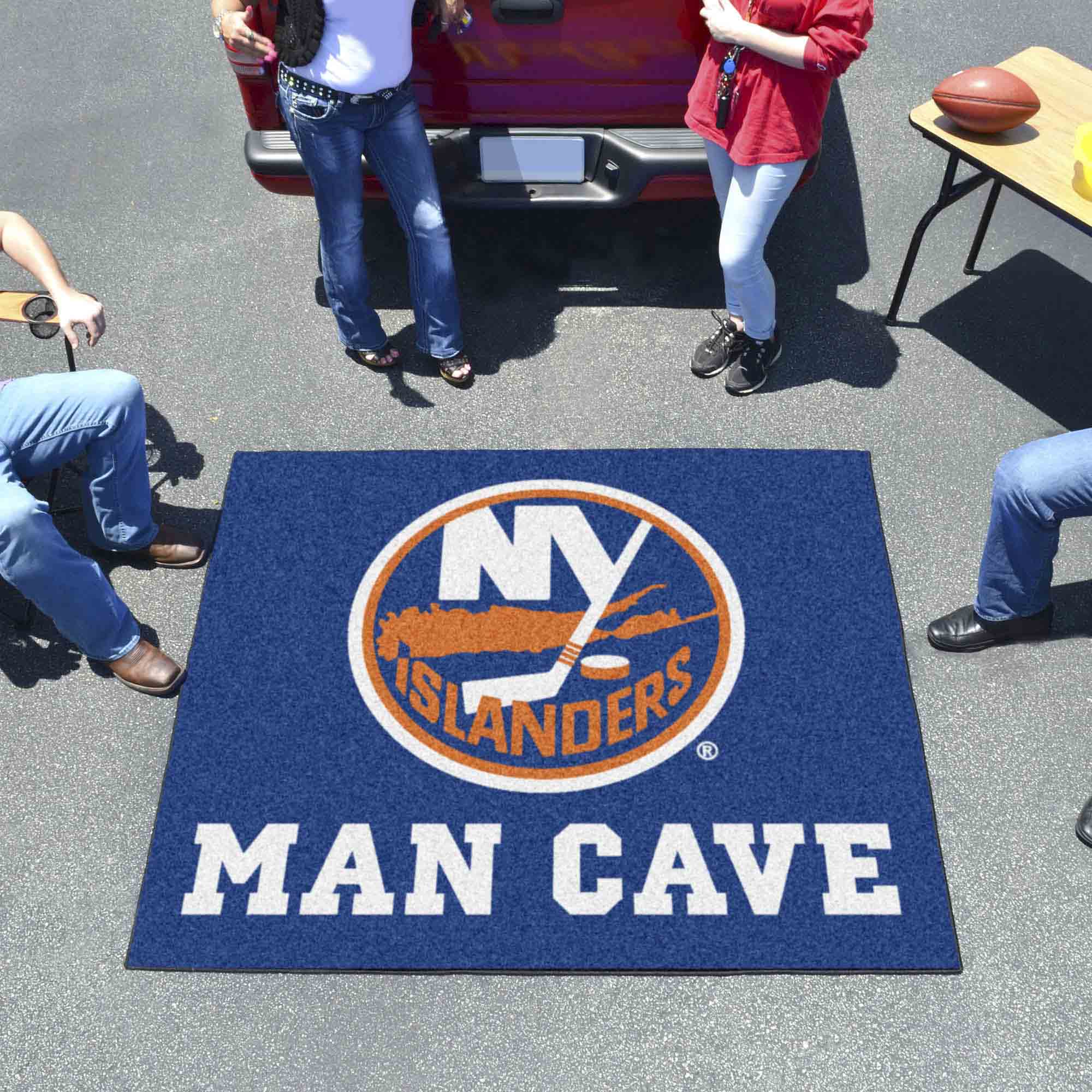 New York Islanders Man Cave Tailgater Rug - 5ft. x 6ft. - New York Islanders