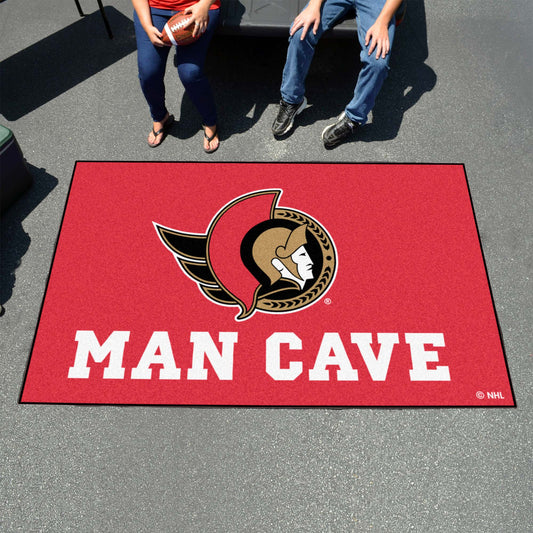 Ottawa Senators Man Cave Ulti-Mat Rug - 5ft. x 8ft. - Ottawa Senators