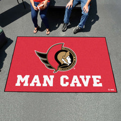 Ottawa Senators Man Cave Ulti-Mat Rug - 5ft. x 8ft. - Ottawa Senators