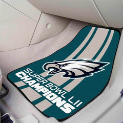 Philadelphia Eagles Front Carpet Car Mat Set - 2 Pieces, 2018 Super Bowl LII Champions - Philadelphia Eagles