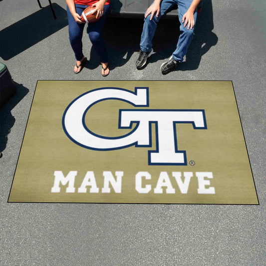 Georgia Tech Yellow Jackets Man Cave Ulti-Mat Rug - 5ft. x 8ft., GT - Georgia Tech