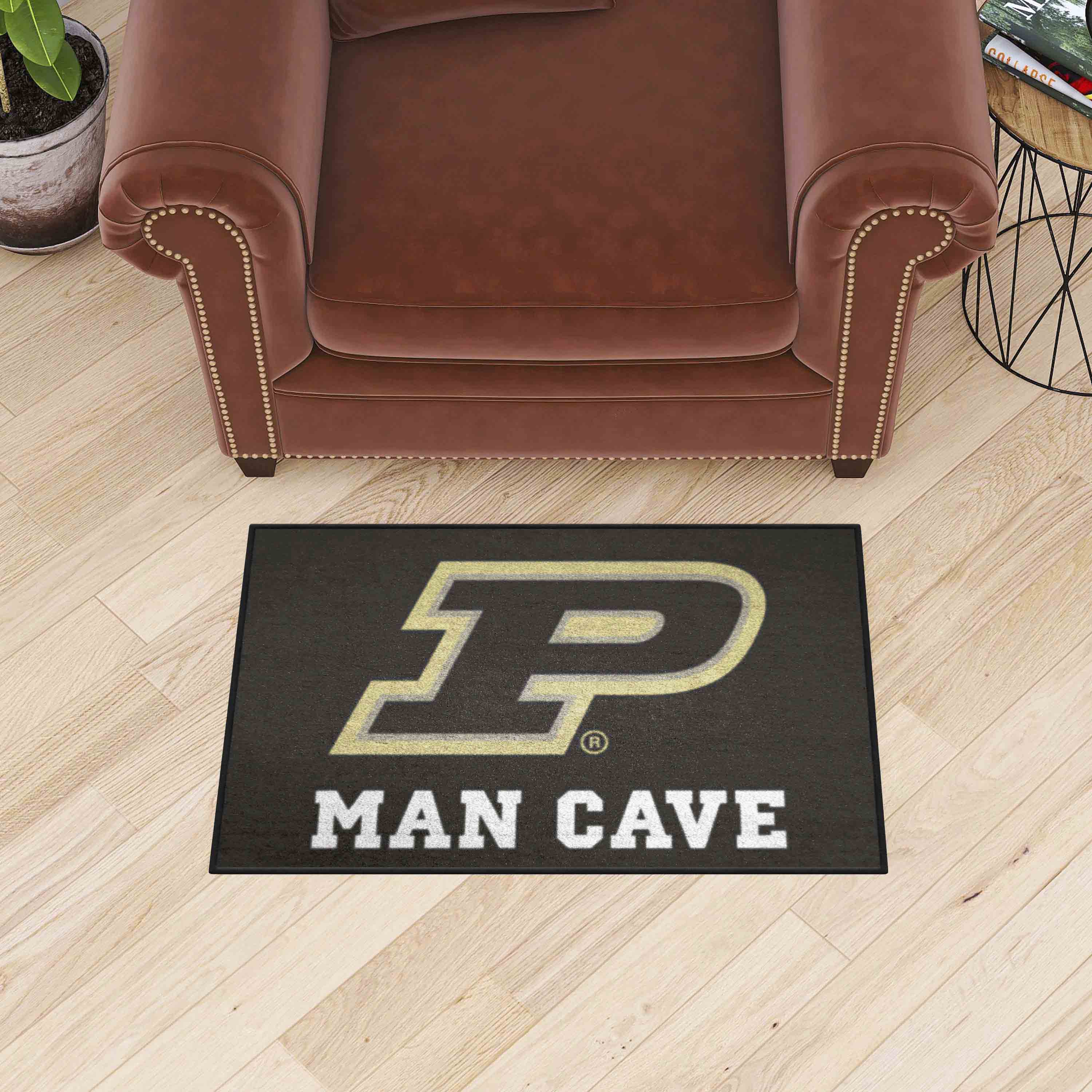 Purdue Boilermakers Man Cave Starter Mat Accent Rug - 19in. x 30in. - Purdue