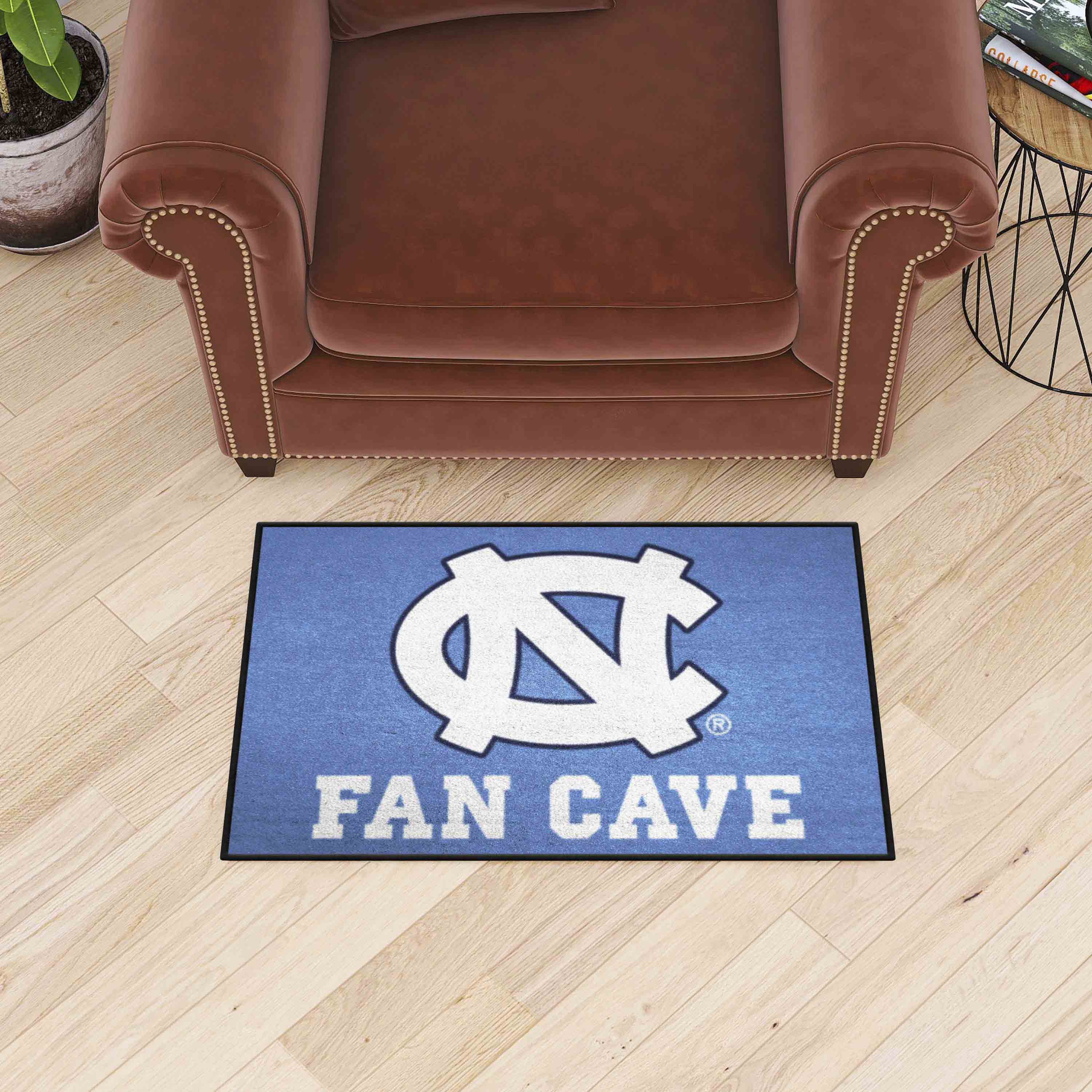 North Carolina Tar Heels Man Cave Starter Mat Accent Rug - 19in. x 30in. - North Carolina