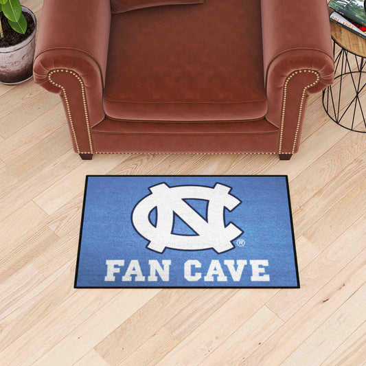 North Carolina Tar Heels Man Cave Starter Mat Accent Rug - 19in. x 30in. - North Carolina
