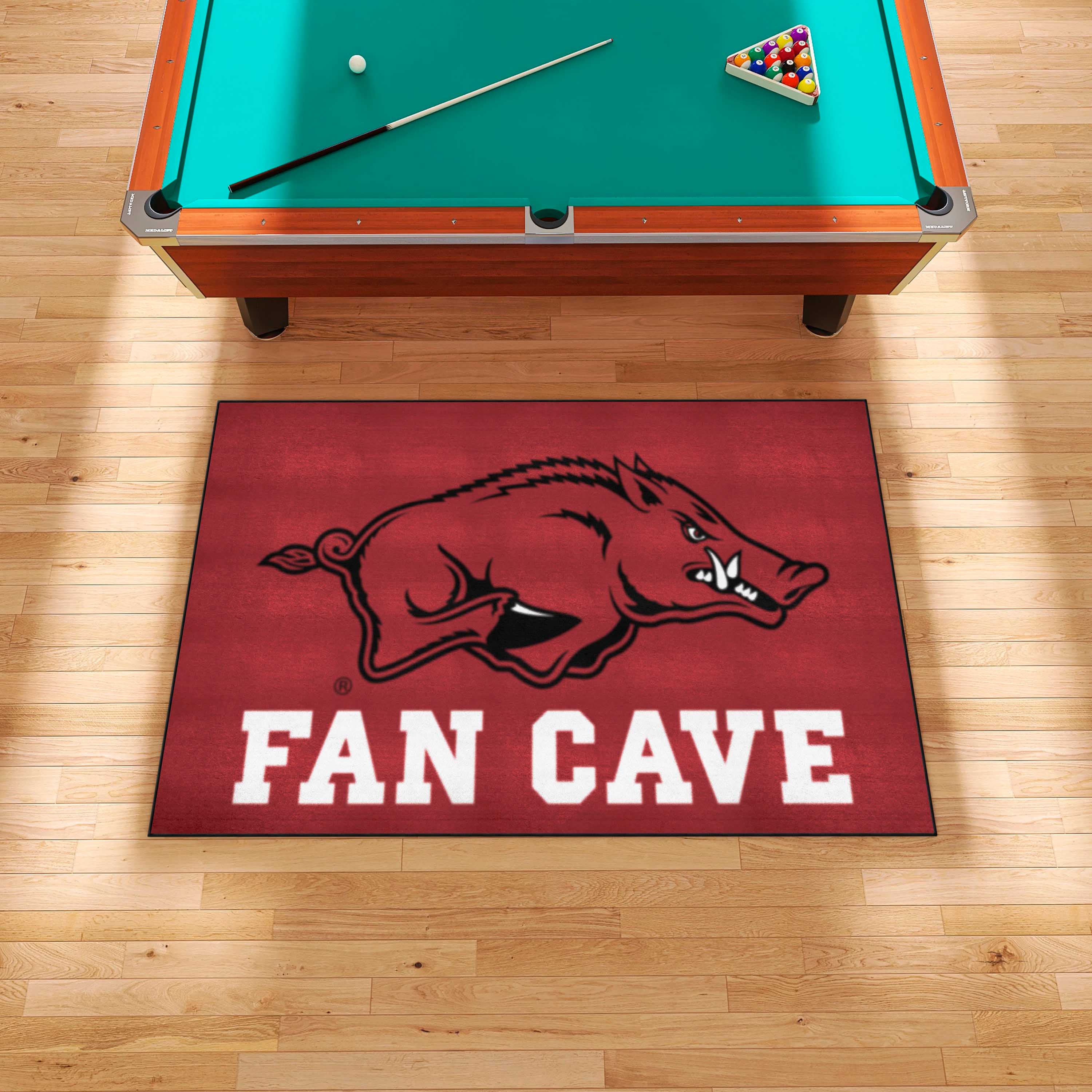 Arkansas Razorbacks Man Cave Ulti-Mat Rug - 5ft. x 8ft. - Arkansas