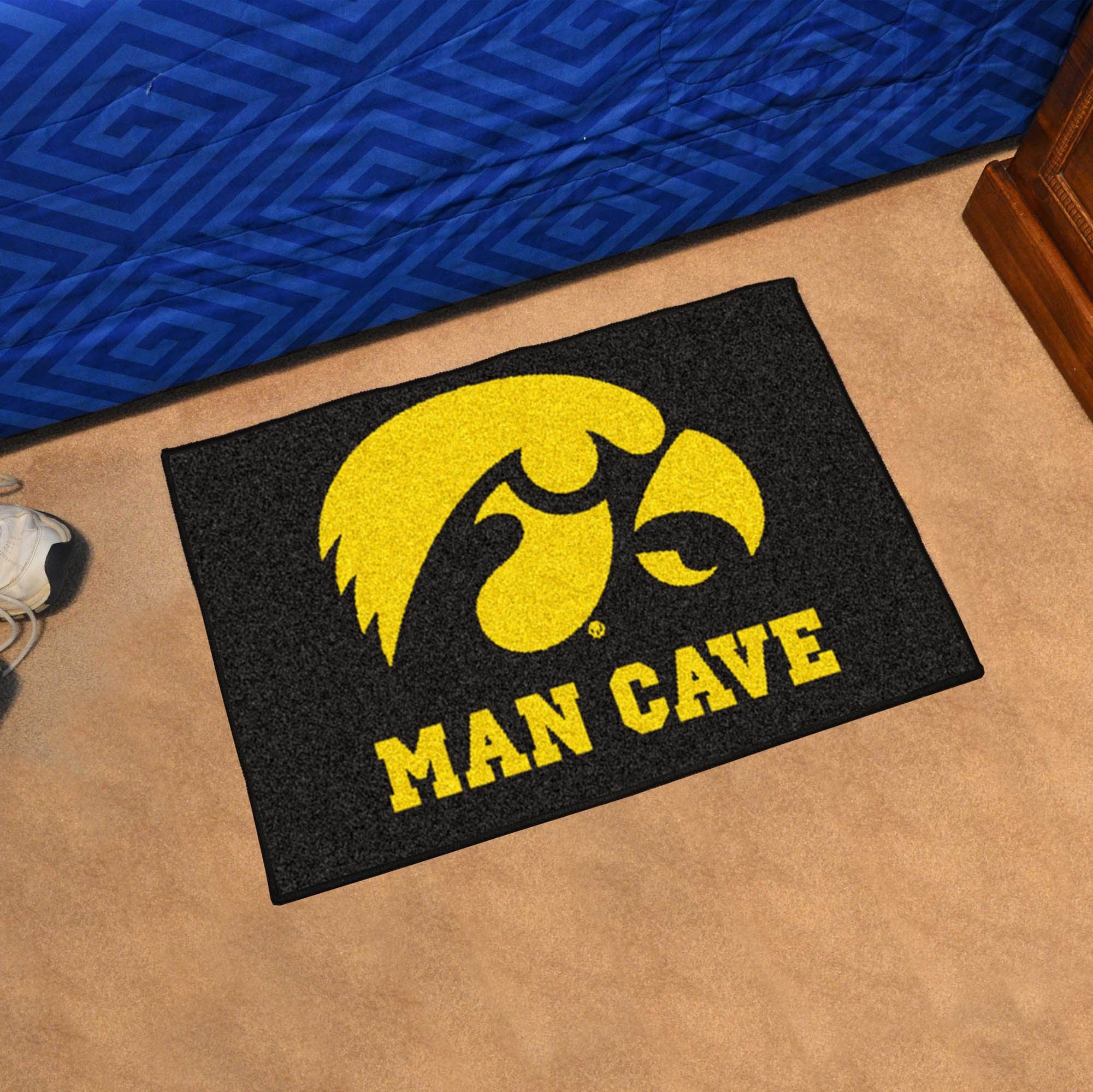 Iowa Hawkeyes Man Cave Starter Mat Accent Rug - 19in. x 30in. - Iowa