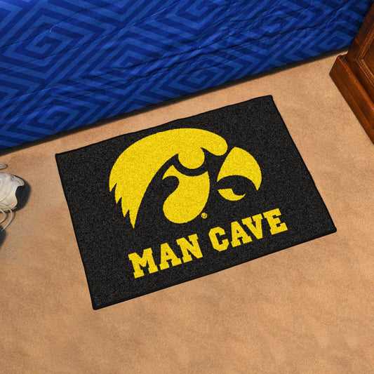 Iowa Hawkeyes Man Cave Starter Mat Accent Rug - 19in. x 30in. - Iowa