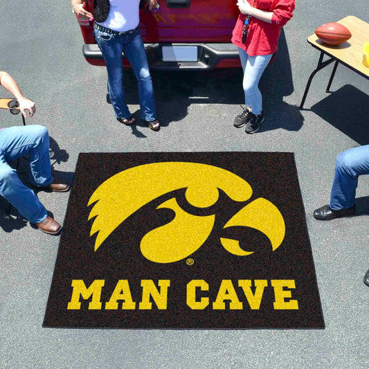 Iowa Hawkeyes Man Cave Tailgater Rug - 5ft. x 6ft. - Iowa