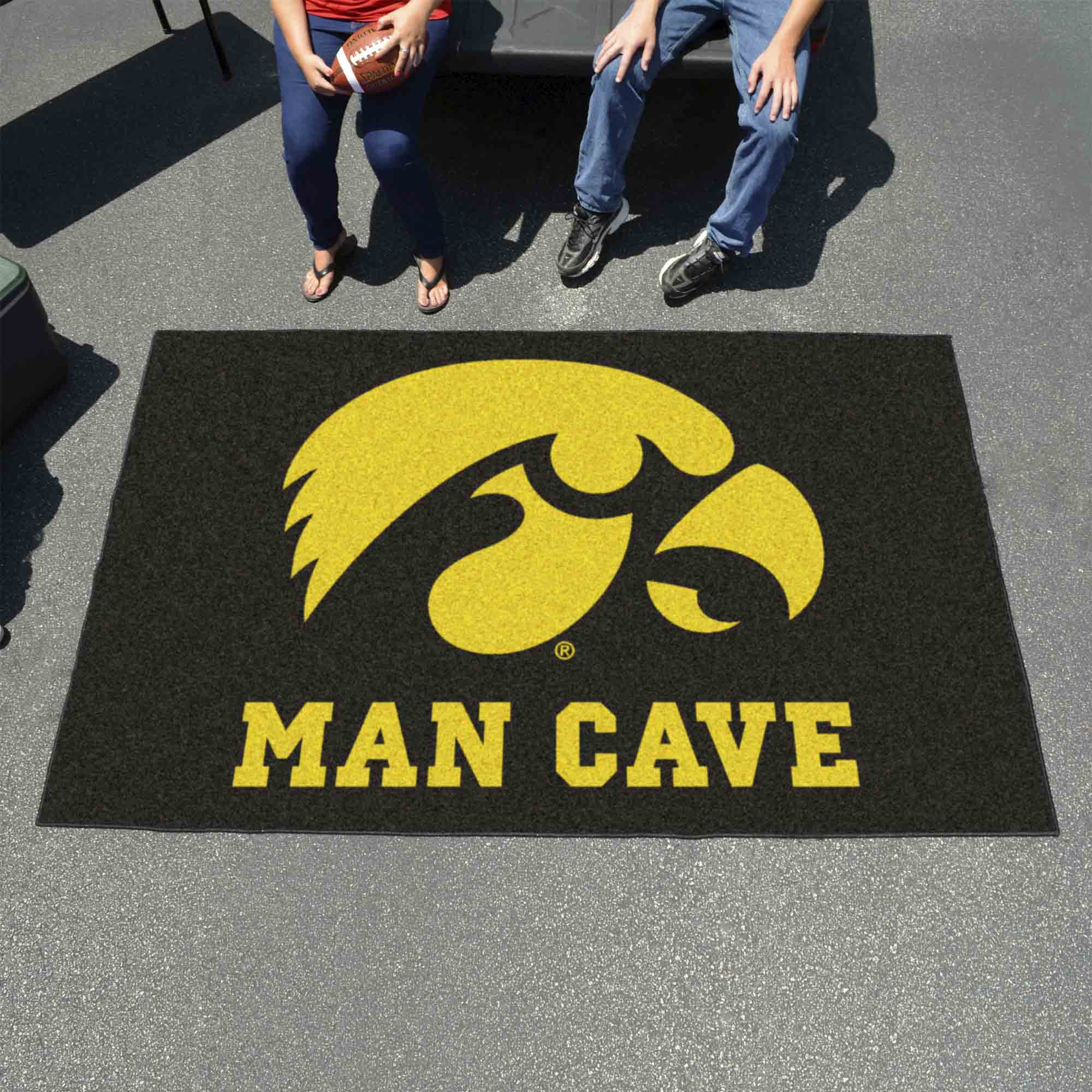 Iowa Hawkeyes Man Cave Ulti-Mat Rug - 5ft. x 8ft. - Iowa