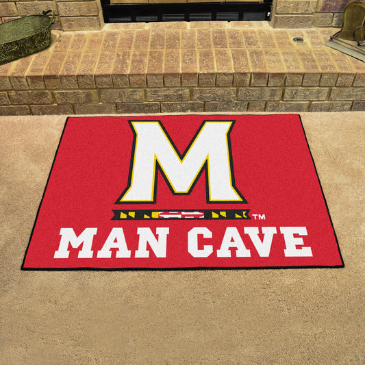 Maryland Terrapins Man Cave All-Star Rug - 34 in. x 42.5 in. - Maryland