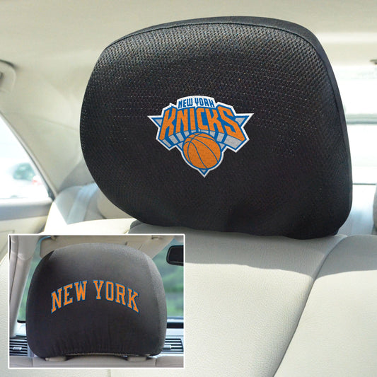 New York Knicks Embroidered Head Rest Cover Set - 2 Pieces - New York Knicks