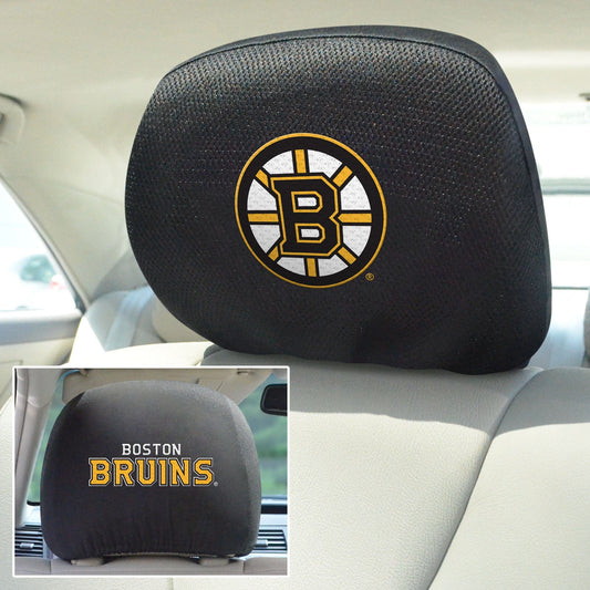 Boston Bruins Embroidered Head Rest Cover Set - 2 Pieces - Boston Bruins