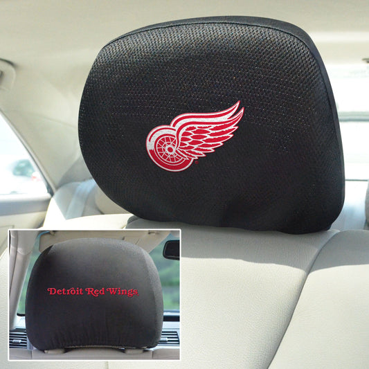 Detroit Red Wings Embroidered Head Rest Cover Set - 2 Pieces - Detroit Red Wings