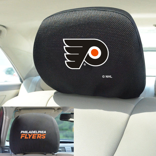 Philadelphia Flyers Embroidered Head Rest Cover Set - 2 Pieces - Philadelphia Flyers