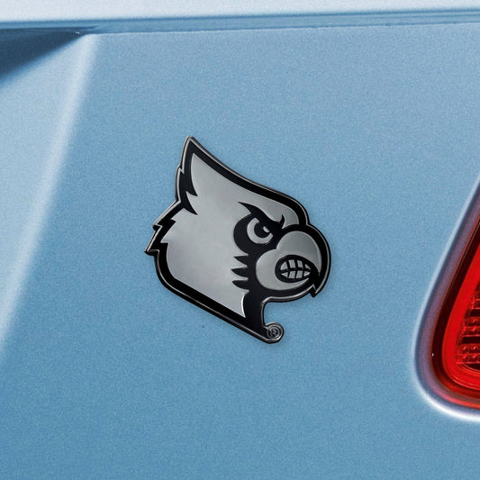 Louisville Cardinals 3D Chrome Metal Emblem - Louisville
