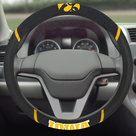 Iowa Hawkeyes Embroidered Steering Wheel Cover - Iowa