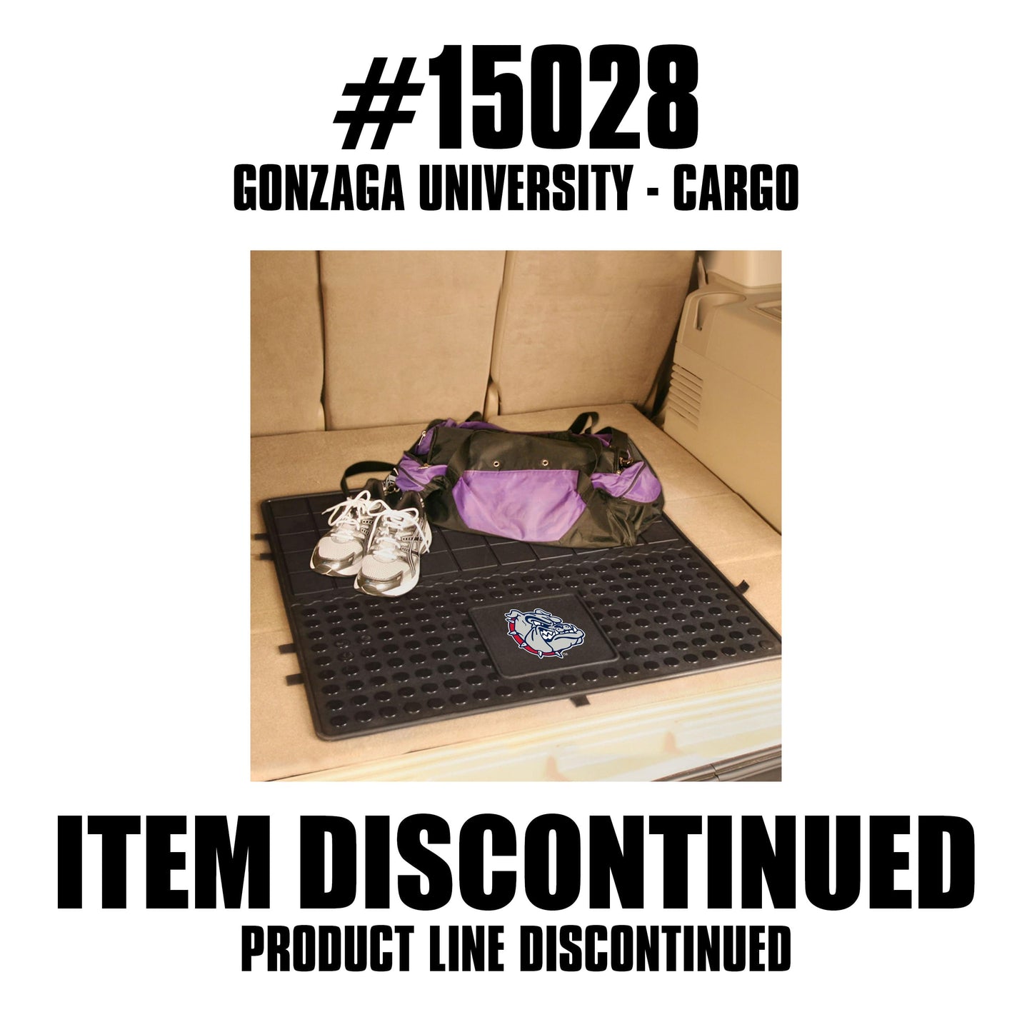 Gonzaga Bulldogs Heavy Duty Cargo Mat 31"x31" - Gonzaga - Flyclothing LLC