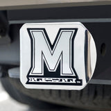 Maryland Terrapins Chrome Metal Hitch Cover with Chrome Metal 3D Emblem - Maryland