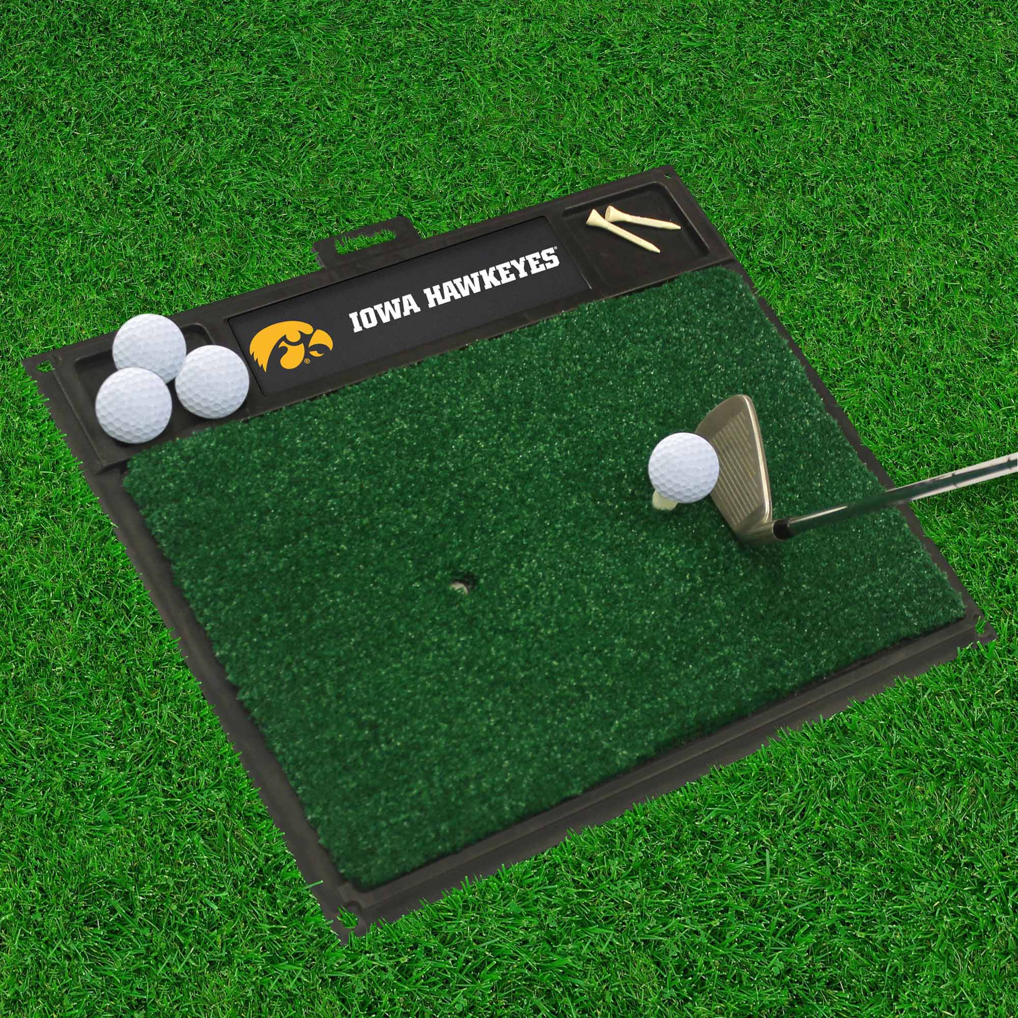 Iowa Hawkeyes Golf Hitting Mat - Iowa