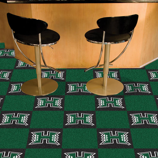 Hawaii Rainbows Team Carpet Tiles - 45 Sq Ft. - Hawaii