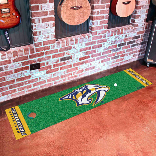 Nashville Predators Putting Green Mat - 1.5ft. x 6ft. - Nashville Predators