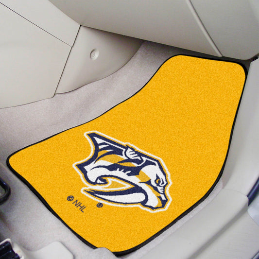 Nashville Predators Front Carpet Car Mat Set - 2 Pieces - Nashville Predators