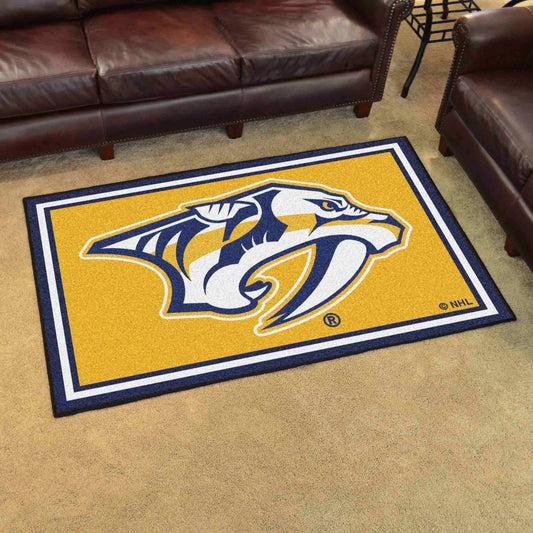 Nashville Predators 4ft. x 6ft. Plush Area Rug - Nashville Predators