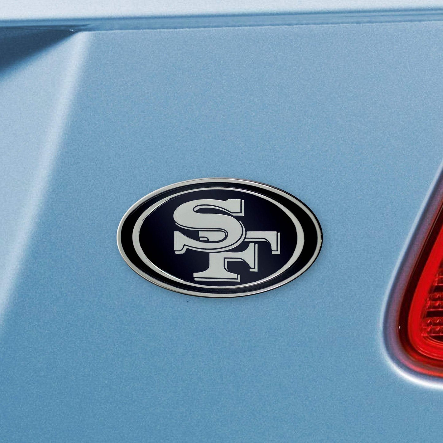 San Francisco 49ers 3D Chrome Metal Emblem - San Francisco 49ers - Flyclothing LLC