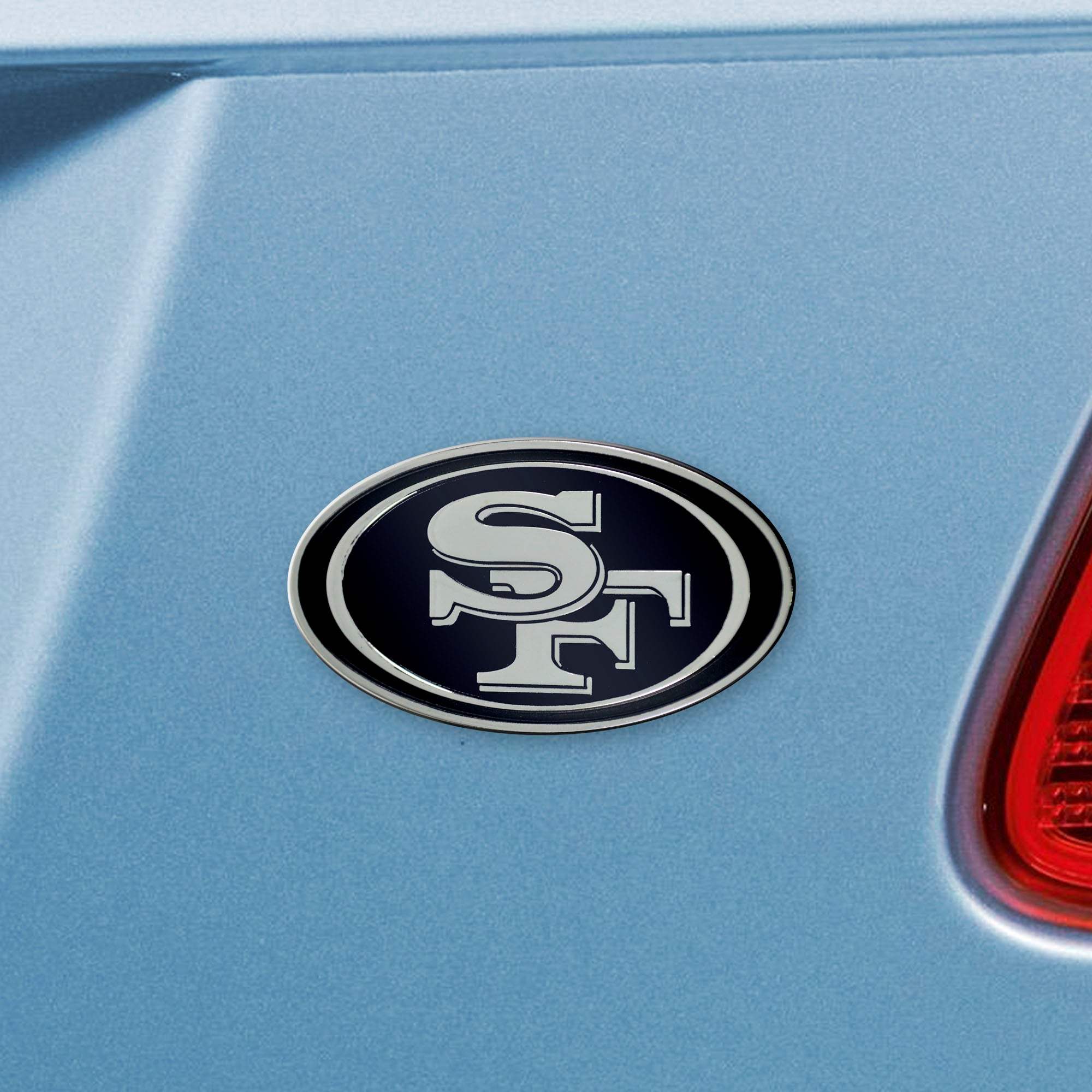San Francisco 49ers 3D Chrome Metal Emblem - San Francisco 49ers - Flyclothing LLC