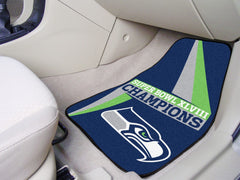 Seattle Seahawks Front Carpet Car Mat Set - 2 Pieces, 2014 Super Bowl XLVIII Champions - Seattle Seahawks