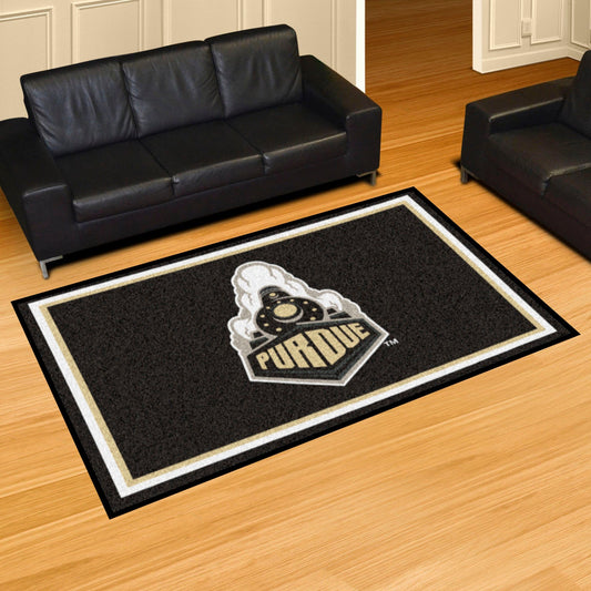 Purdue Boilermakers 5ft. x 8 ft. Plush Area Rug, Train Logo - Purdue