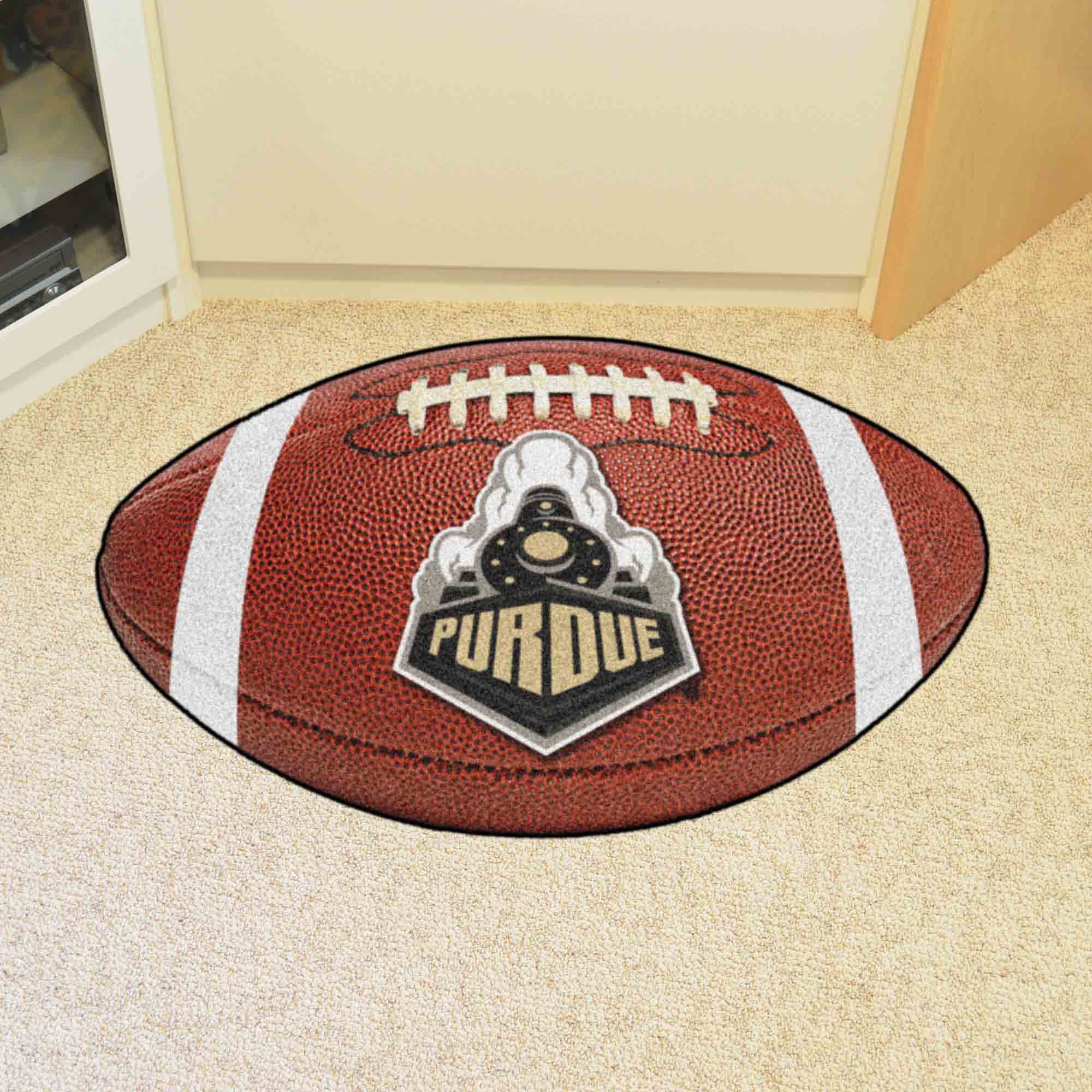 Purdue Boilermakers Football Rug - 20.5in. x 32.5in., P Logo - Purdue