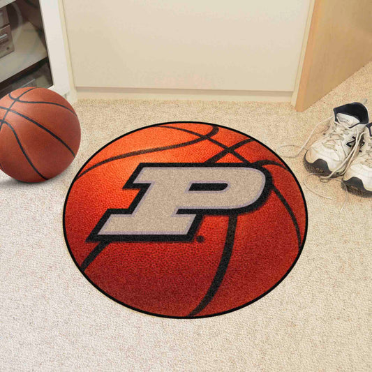 Purdue Boilermakers Basketball Rug - 27in. Diameter, P Logo - Purdue