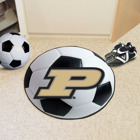 Purdue Boilermakers Soccer Ball Rug - 27in. Diameter, P Logo - Purdue