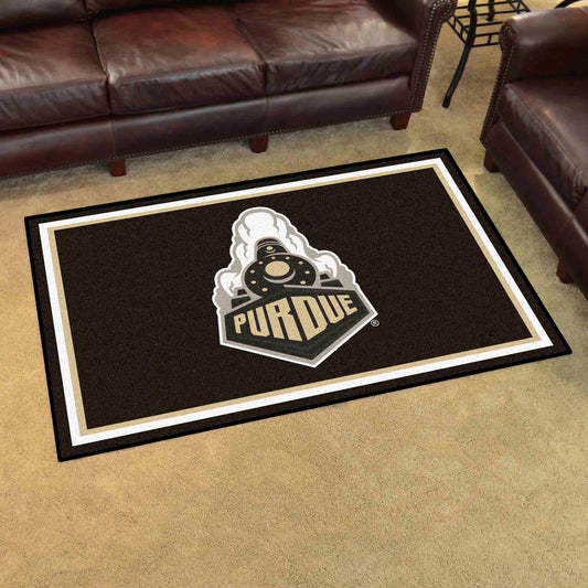 Purdue Boilermakers 4ft. x 6ft. Plush Area Rug, P Logo - Purdue