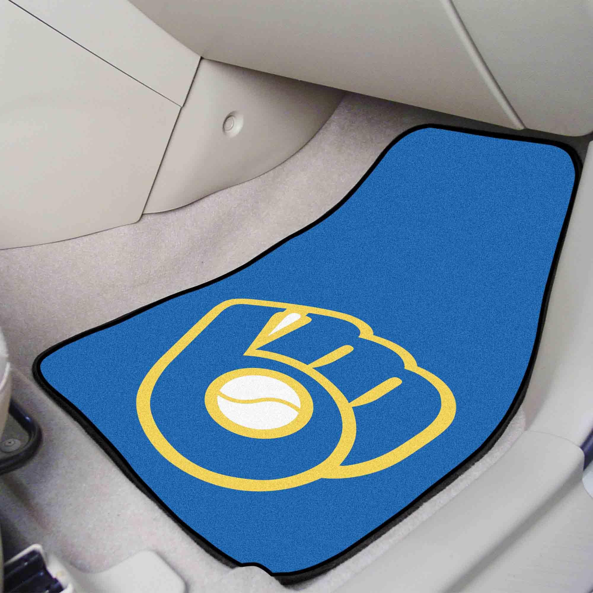 Milwaukee Brewers Front Carpet Car Mat Set - 2 Pieces - Milwaukee Brewers