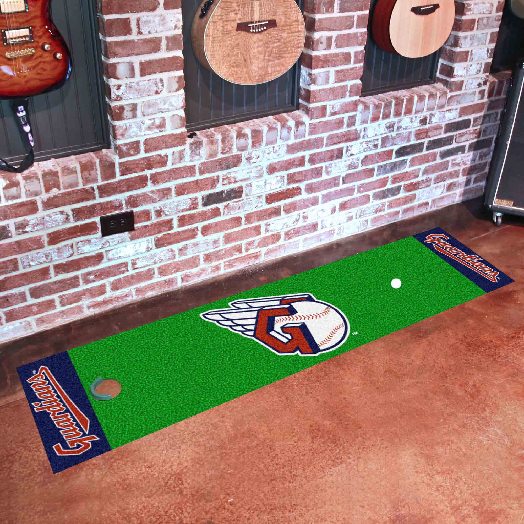 Cleveland Guardians Putting Green Mat - 1.5ft. x 6ft. - Cleveland Guardians