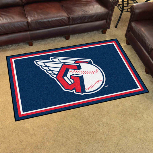 Cleveland Guardians 4ft. x 6ft. Plush Area Rug - Cleveland Guardians