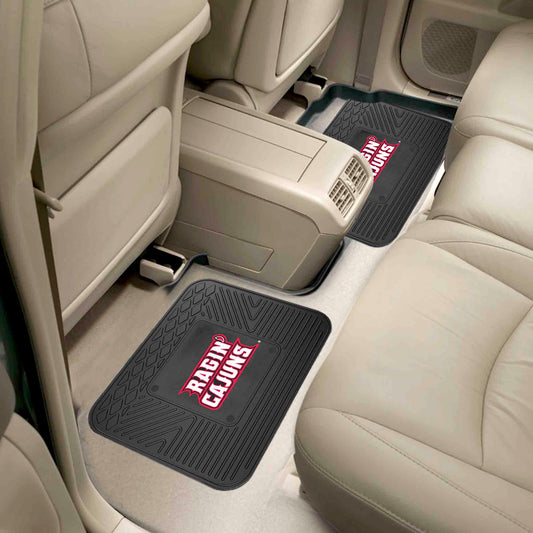 Louisiana-Lafayette Ragin' Cajuns Back Seat Car Utility Mats - 2 Piece Set - Louisiana-Lafayette