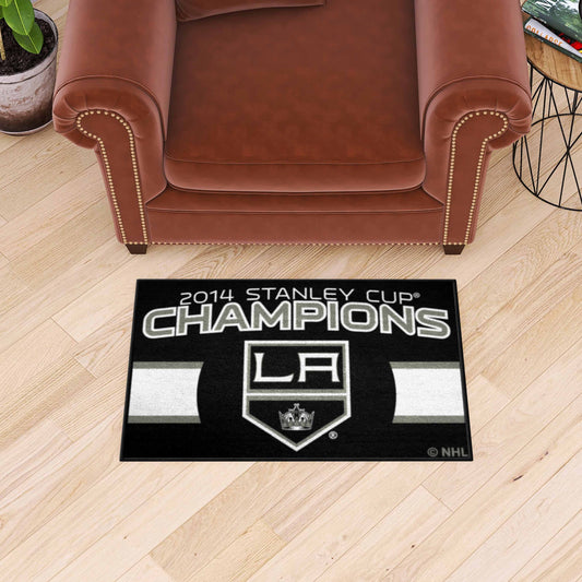 Los Angeles Kings Starter Mat Accent Rug - 19in. x 30in., 2014 NHL Stanley Cup Champions - Los Angeles Kings