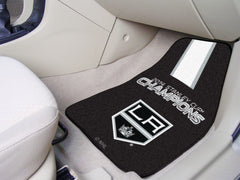 Los Angeles Kings Front Carpet Car Mat Set - 2 Pieces, 2014 NHL Stanley Cup Champions - Los Angeles Kings