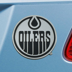 Edmonton Oilers 3D Chrome Metal Emblem - Edmonton Oilers
