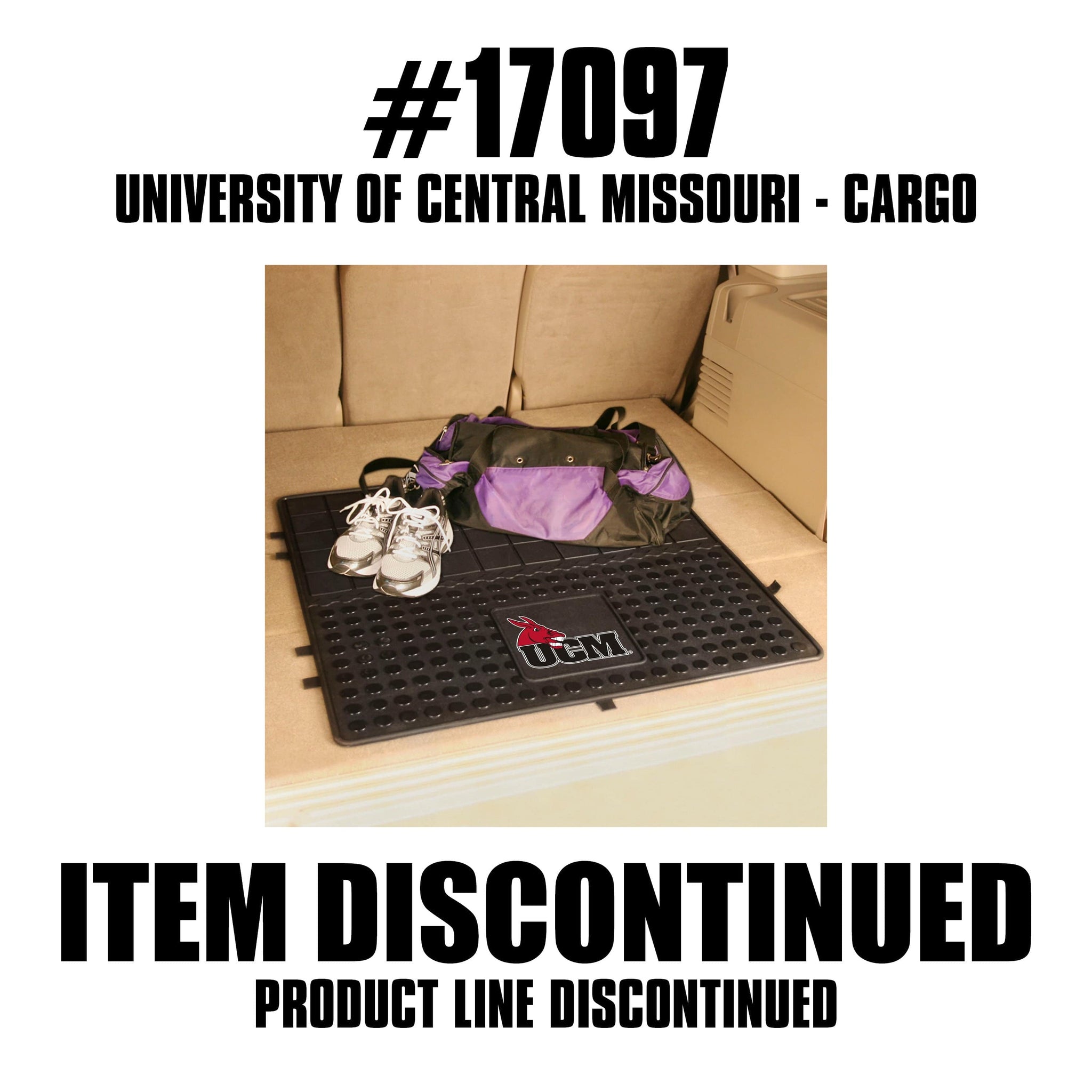 Central Missouri Mules Heavy Duty Cargo Mat 31"x31" - Central Missouri - Flyclothing LLC